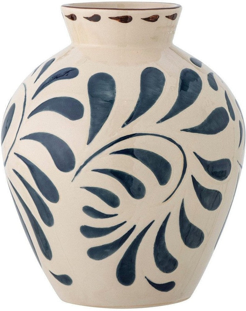 [product_category]-Bloomingville Heikki Vase, Blue, Stoneware-Bloomingville-5711173322053-82062057-BLO-1