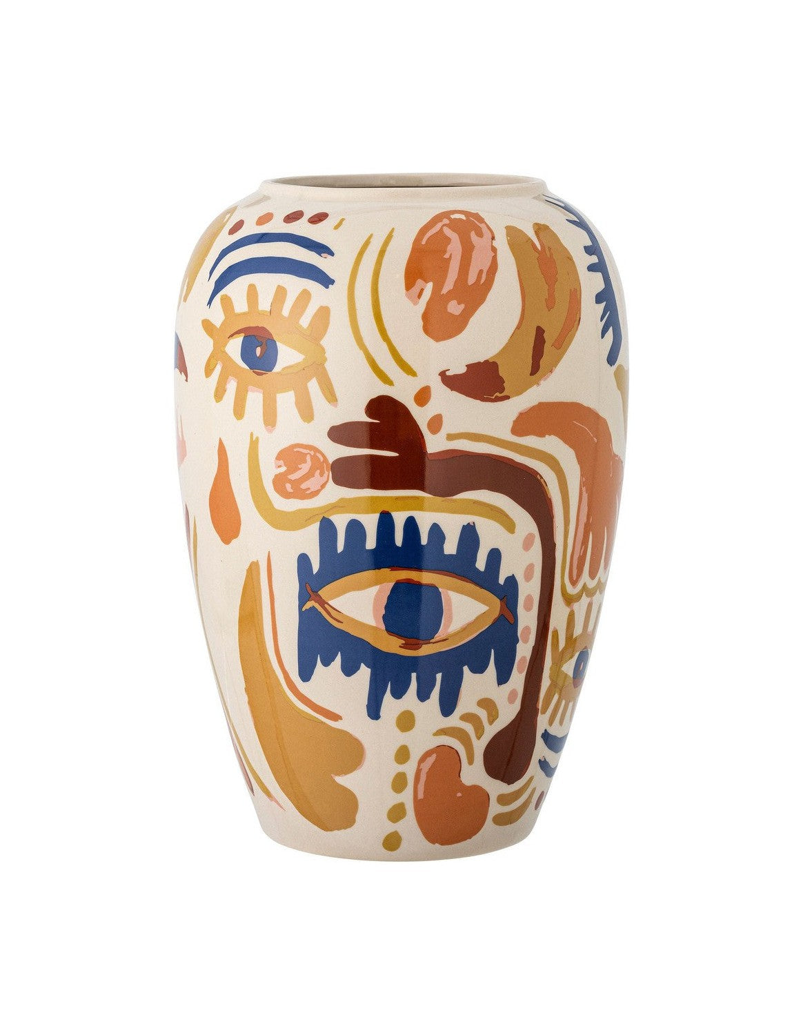 Bloomingville Horus Vase, Orange, Stoneware