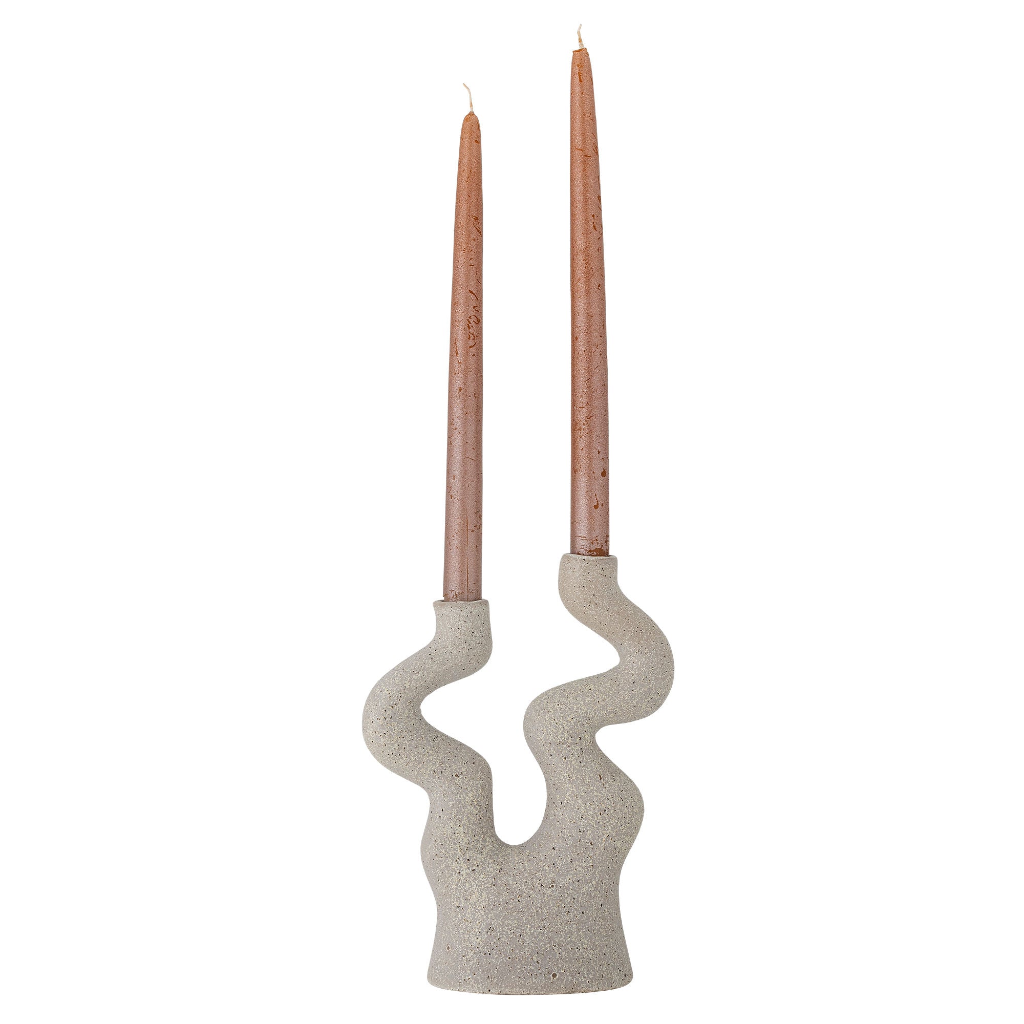 [product_category]-Bloomingville Lance Candle Holder, Nature, Stoneware-Bloomingville-5711173332441-82062205-BLO-2