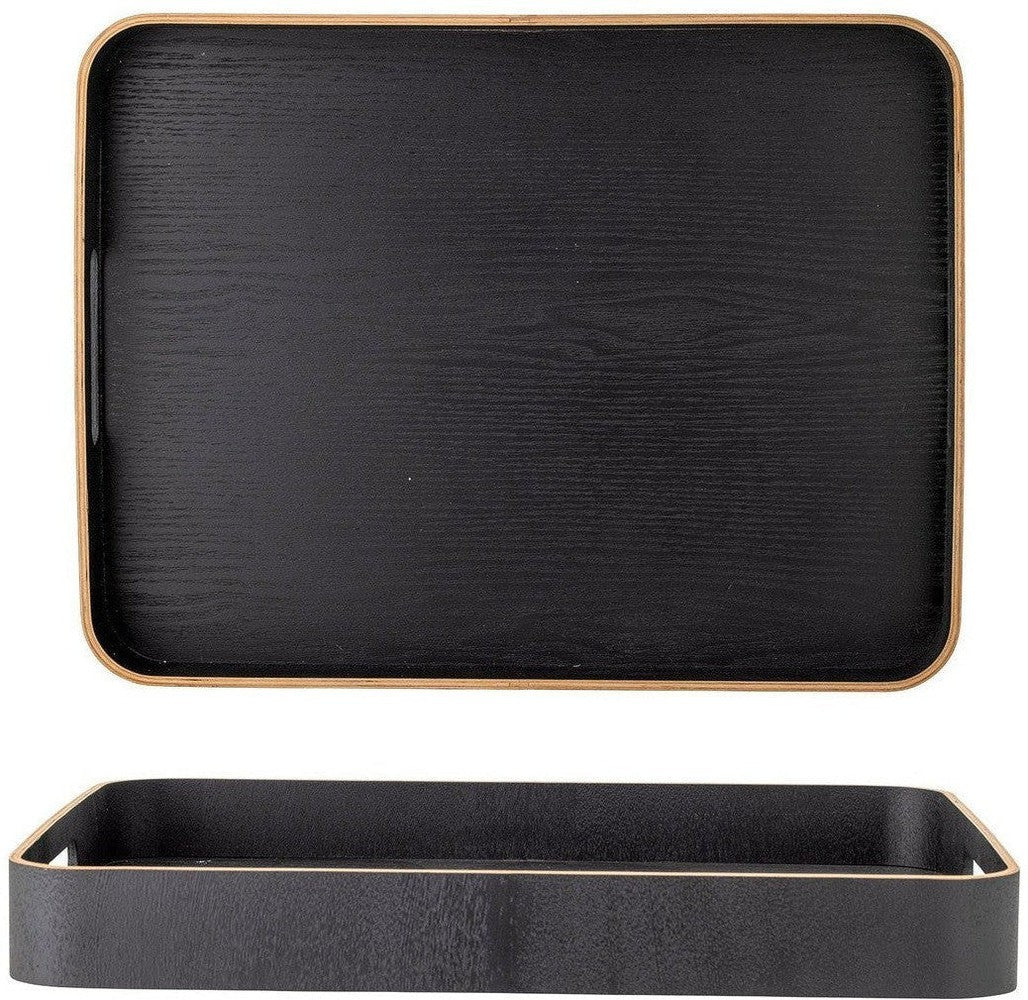 [product_category]-Bloomingville Leyton Serving Tray, Black, Oak-Bloomingville-5711173324453-82060903-BLO-1