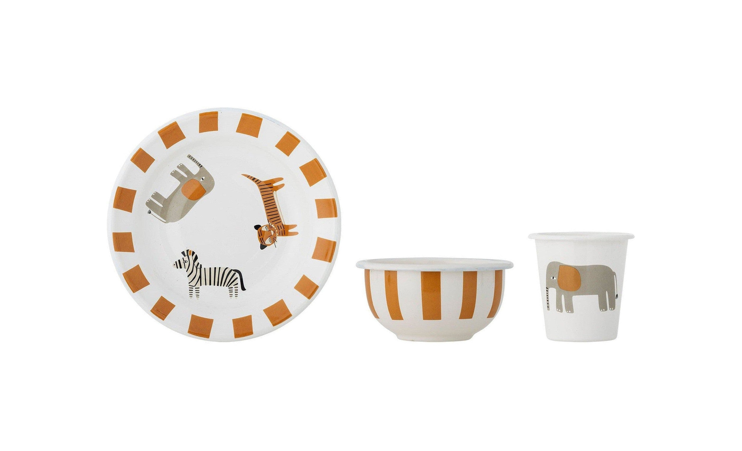 [product_category]-Bloomingville MINI Jesse Tableware Set, Orange, Iron-Bloomingville MINI-5711173330522-82062001-BLO-1