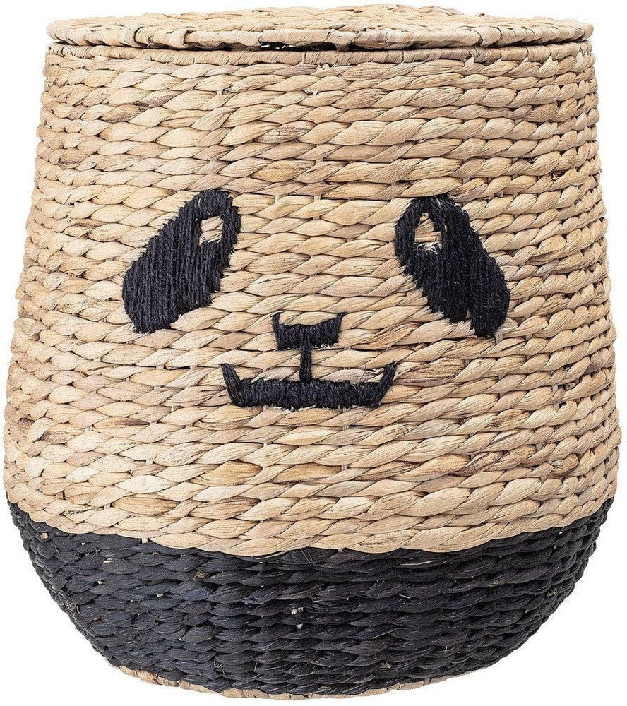 [product_category]-Bloomingville MINI Youl Basket w/Lid, Nature, Water Hyacinth-Bloomingville MINI-5711173233892-82045183-BLO-1