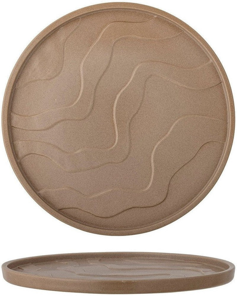 [product_category]-Bloomingville Noria Tray, Brown, Stoneware-Bloomingville-5711173295418-82054328-BLO-1