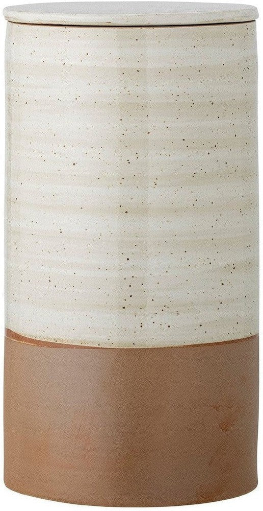 [product_category]-Bloomingville Okan Jar w/Lid, Brown, Stoneware-Bloomingville-5711173303397-82057661-BLO-1