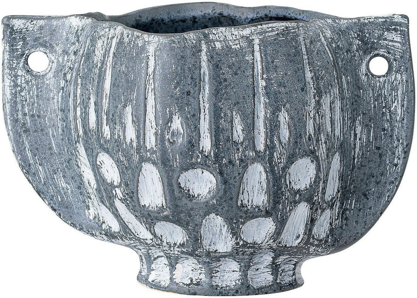 [product_category]-Bloomingville Oney Flowerpot, Blue, Stoneware-Bloomingville-5711173239528-82047916-BLO-1