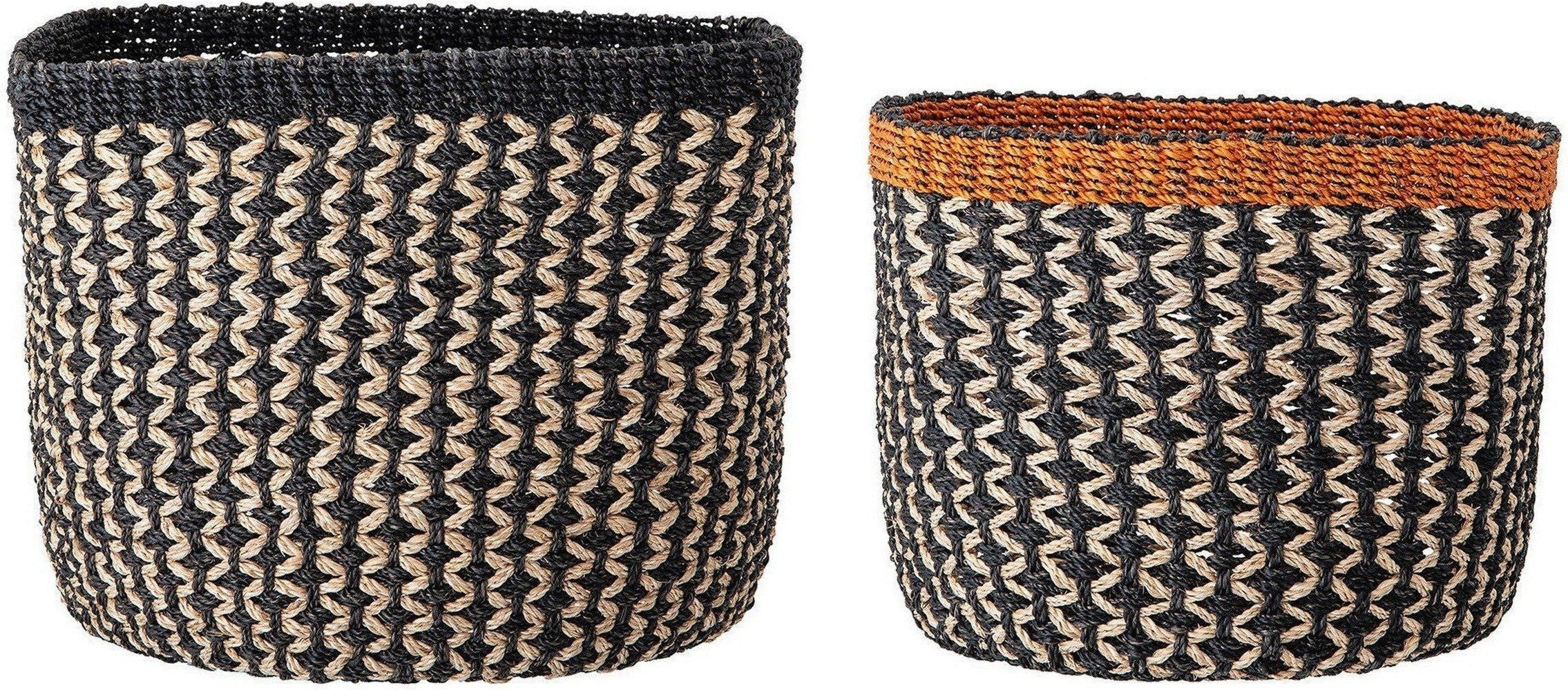 [product_category]-Bloomingville Ova Basket, Black, Abaca-Bloomingville-5711173237517-82047052-BLO-1