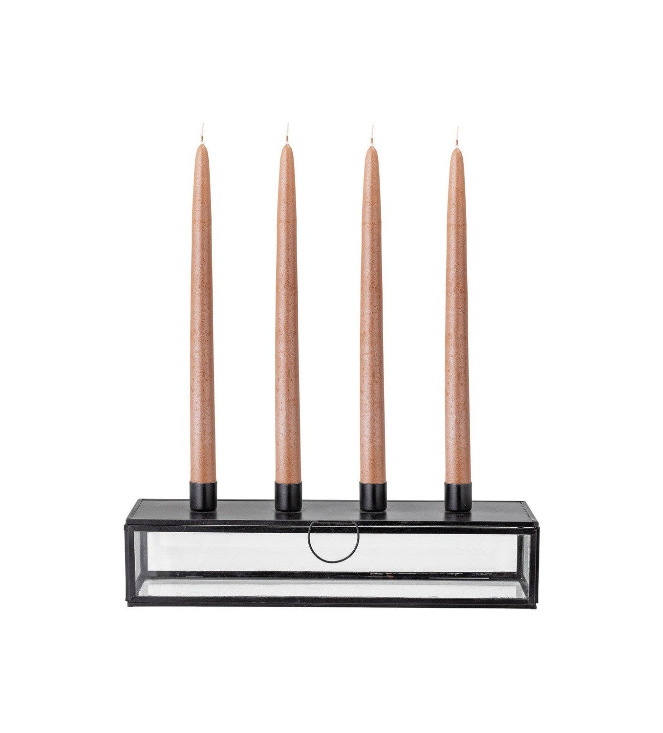 Bloomingville Pelo Advent Candle Holder, Black, Glass