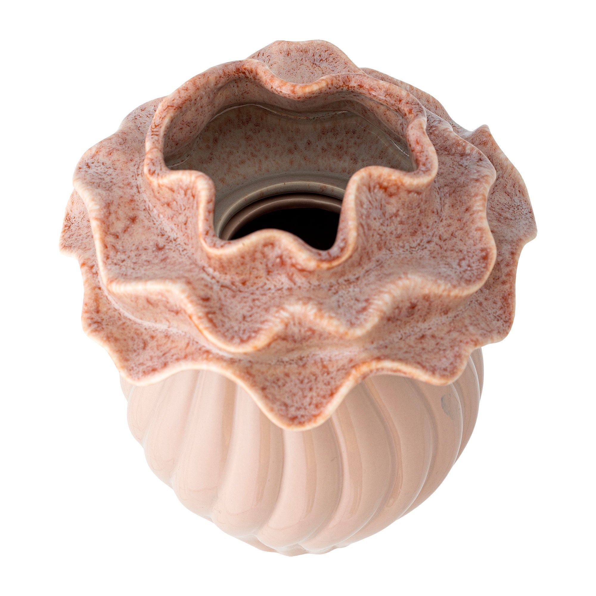 [product_category]-Bloomingville Petalia Vase, Rose, Stoneware-Bloomingville-5711173332519-82062389-BLO-3