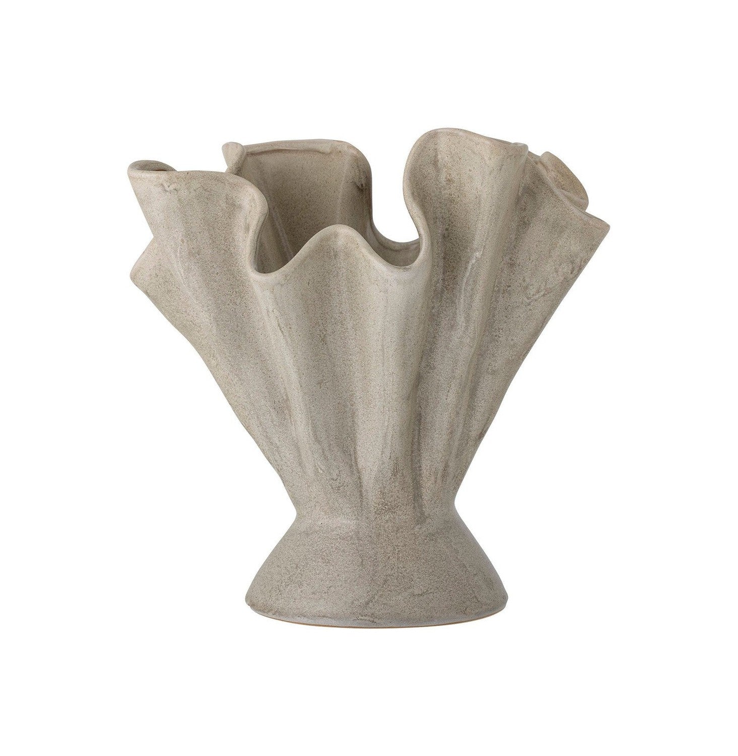 Bloomingville Plier Vase, Nature, Stoneware