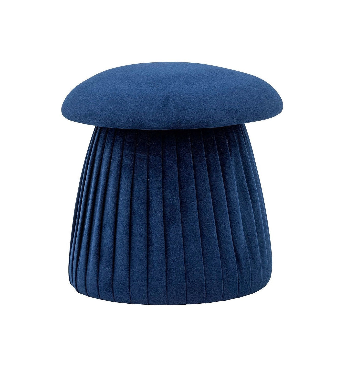 Bloomingville Roberta Pouf, Blue, Recycled Polyester