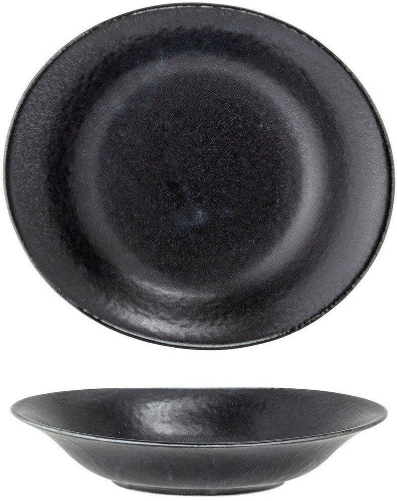 [product_category]-Bloomingville Yoko Soup Plate, Black, Porcelain-Bloomingville-5711173251407-82049322-BLO-1