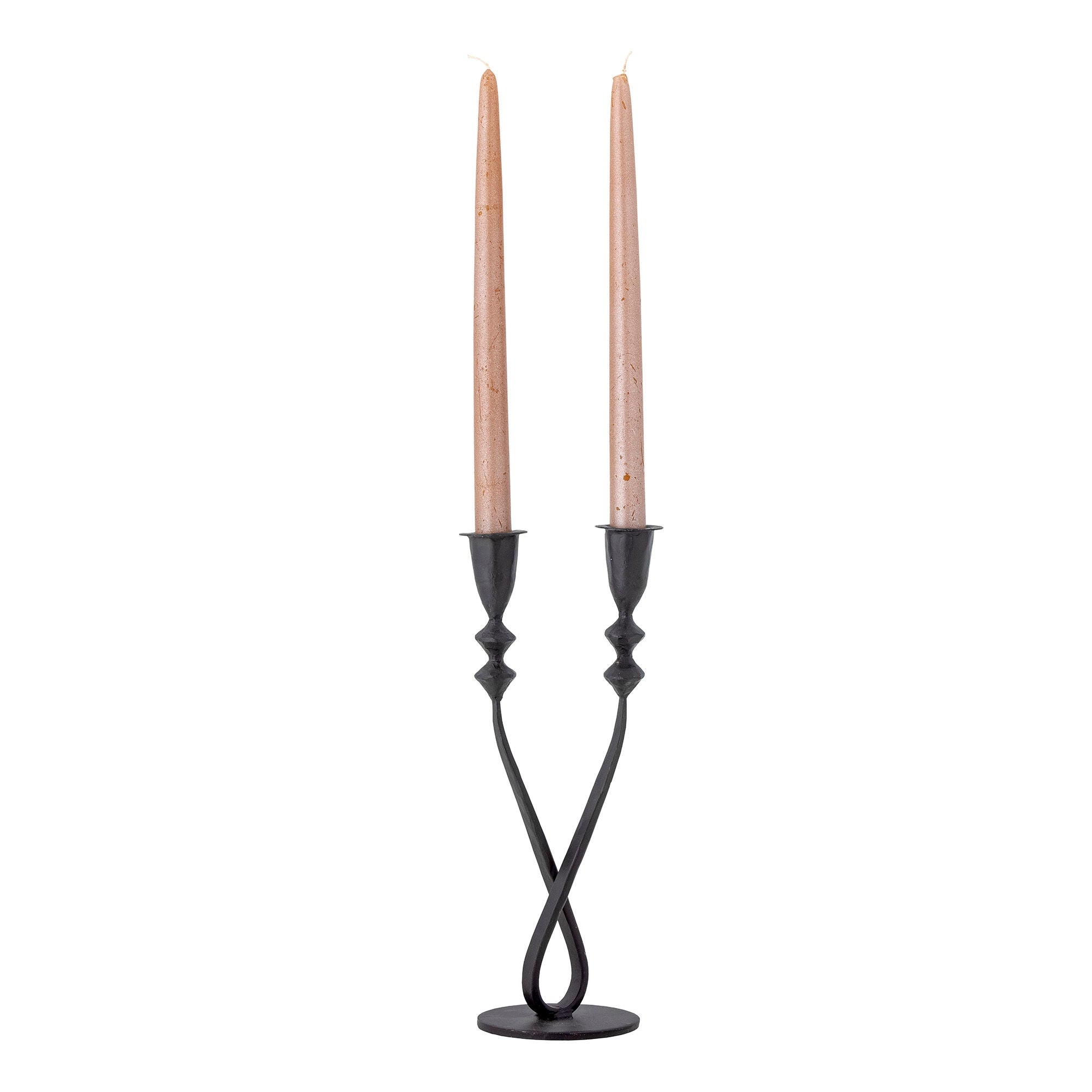 Creative Collection Penilla Candle Holder, Black, Metal