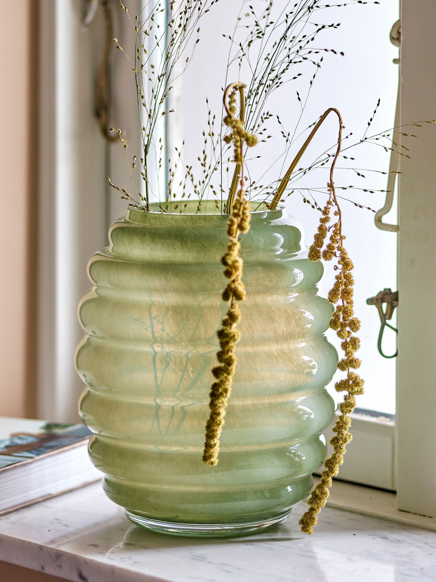 Bloomingville Saihah Vase, Green, Glass