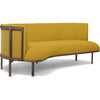 Carl Hansen RF1903-L Sideways 3-Persons soffa lämnade oljad valnöt/Hallingdal 457 Tyg, Yellow/Nature Brown