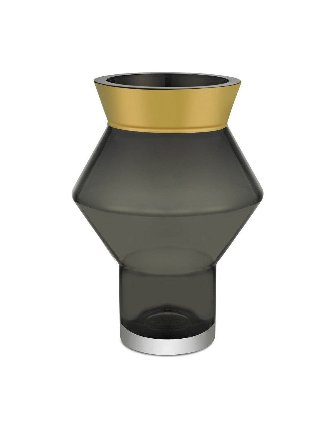 classy glass vase with 24k gold edge, CUZCO