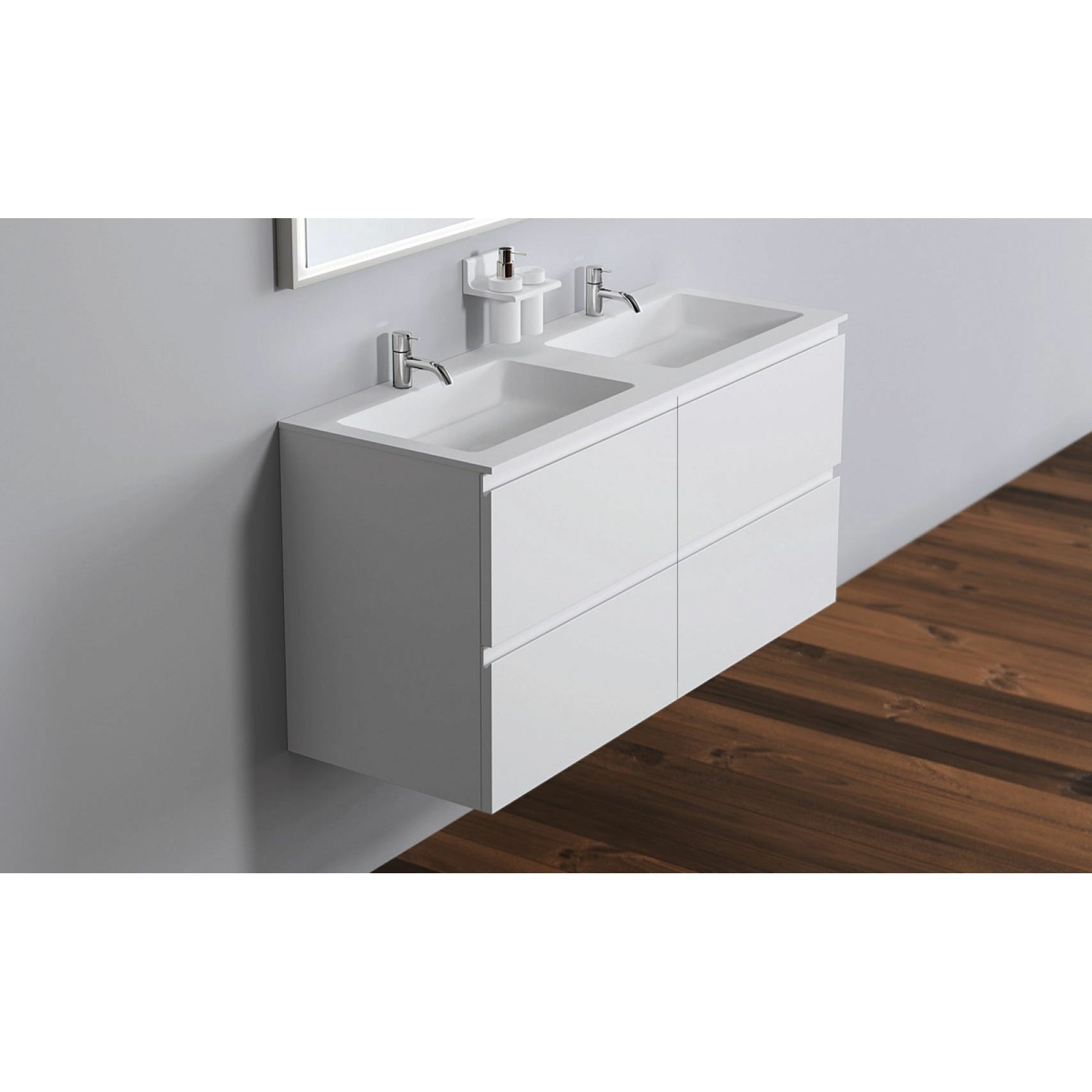 [product_category]-Copenhagen Bath Malmö Cabinet With Double Romsø Sink, L120 Cm-Copenhagen Bath-5700300102088-30010208-COP-3