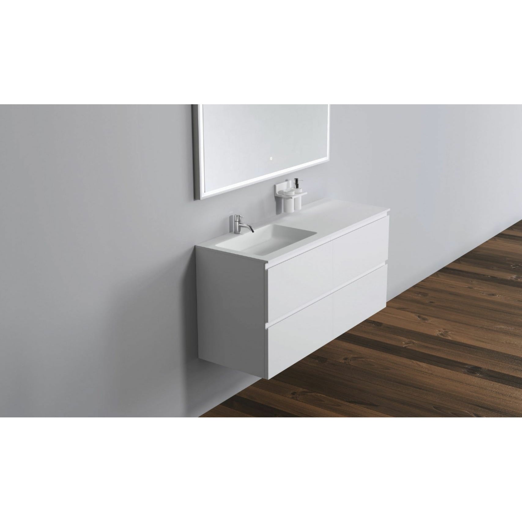 [product_category]-Copenhagen Bath Malmö Cabinet With Left Romsø Sink, L120 Cm-Copenhagen Bath-5700300102064-30010206-COP-5