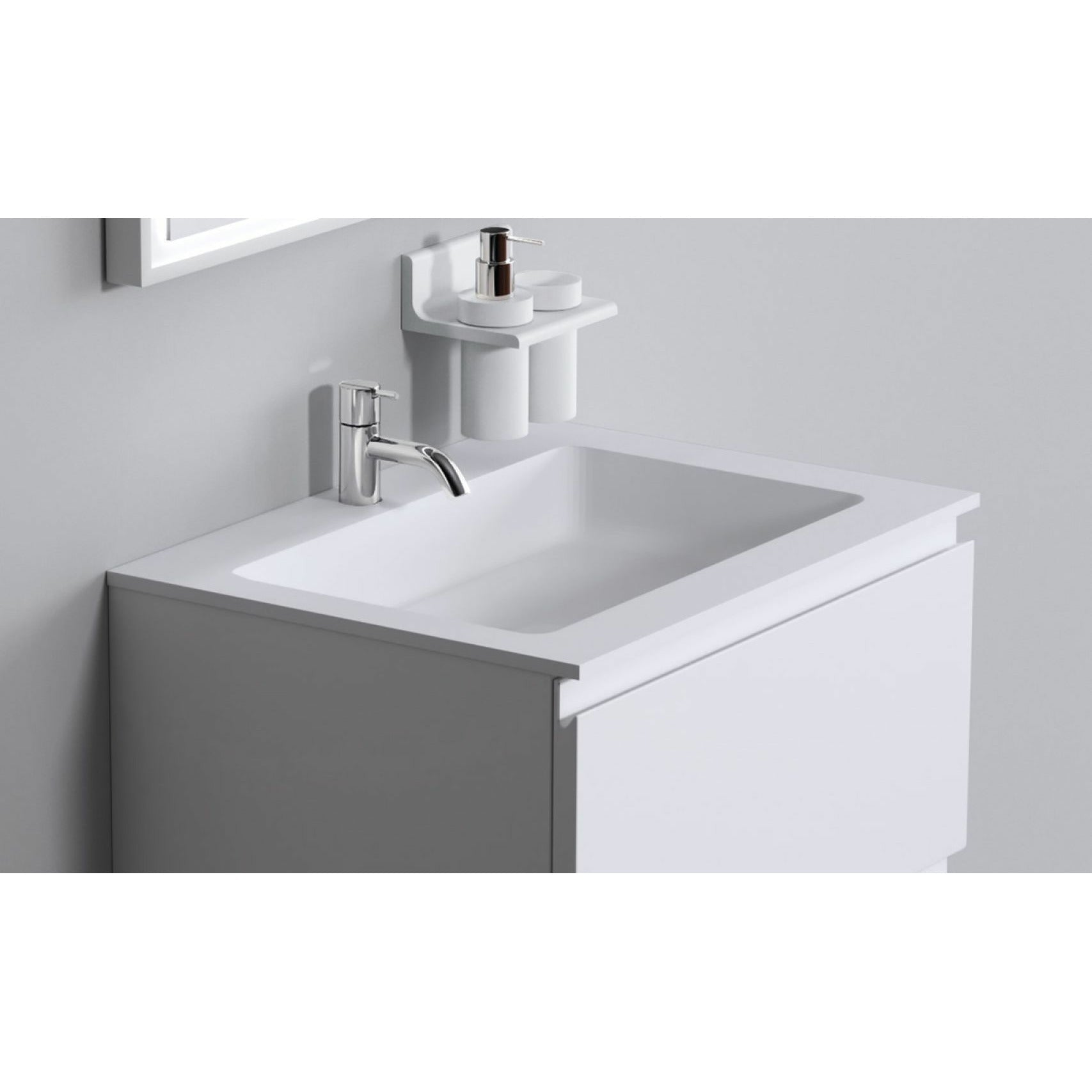 [product_category]-Copenhagen Bath Romsø Center Wash Basin, L60 Cm-Copenhagen Bath-5700300400597-30040059-COP-4