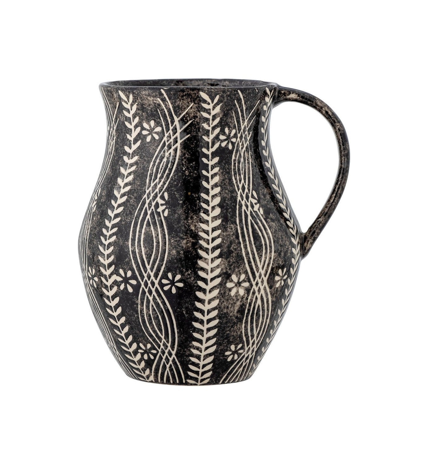 Creative Collection Aswan Jug, Black, Stoneware