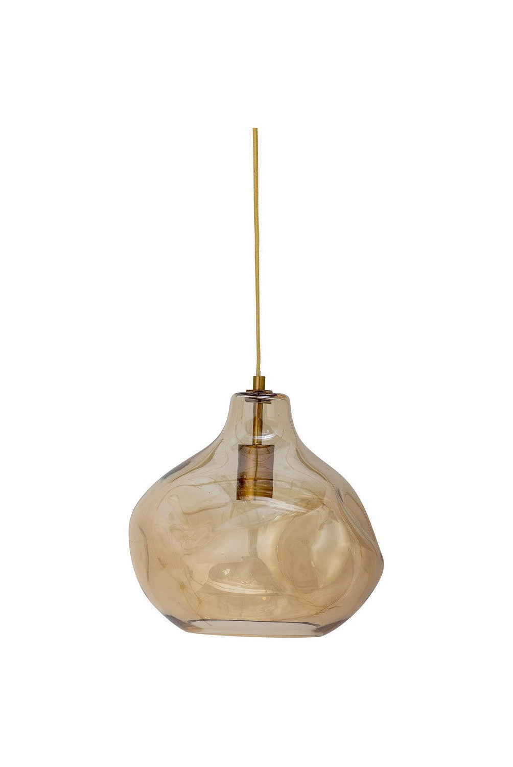 Creative Collection Azizi Pendant Lamp, Brown, Glass