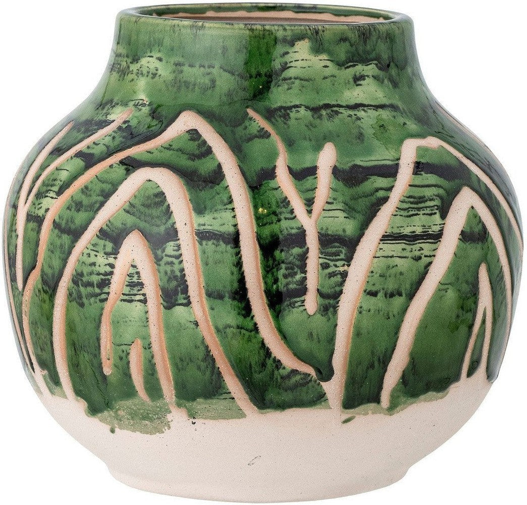 [product_category]-Creative Collection Eliya Vase, Green, Stoneware-Creative Collection-5711173303045-82057581-BLO-1