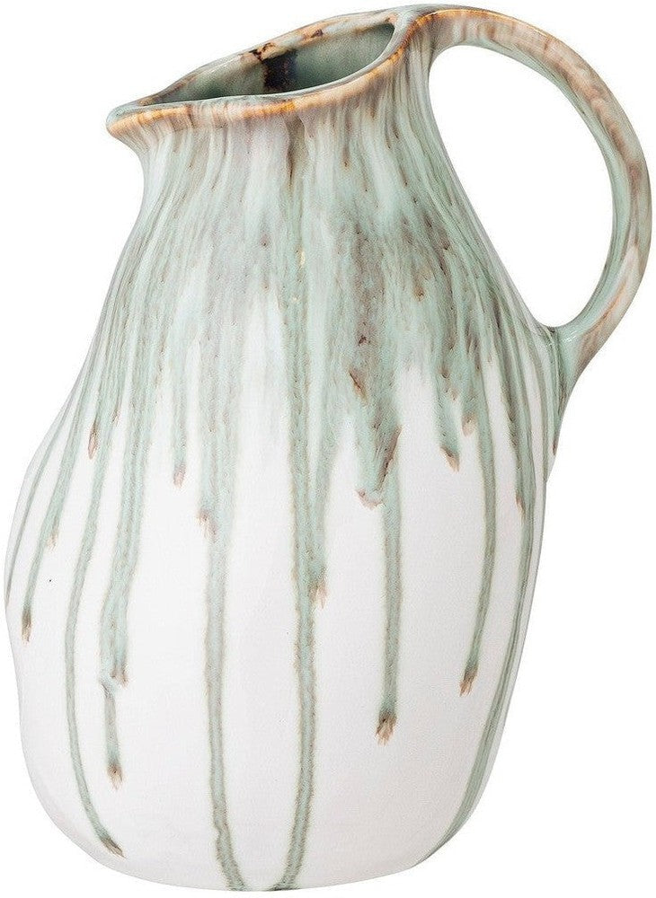 [product_category]-Creative Collection Link Deco Vase, Green, Stoneware-Creative Collection-5711173271634-82052526-BLO-1