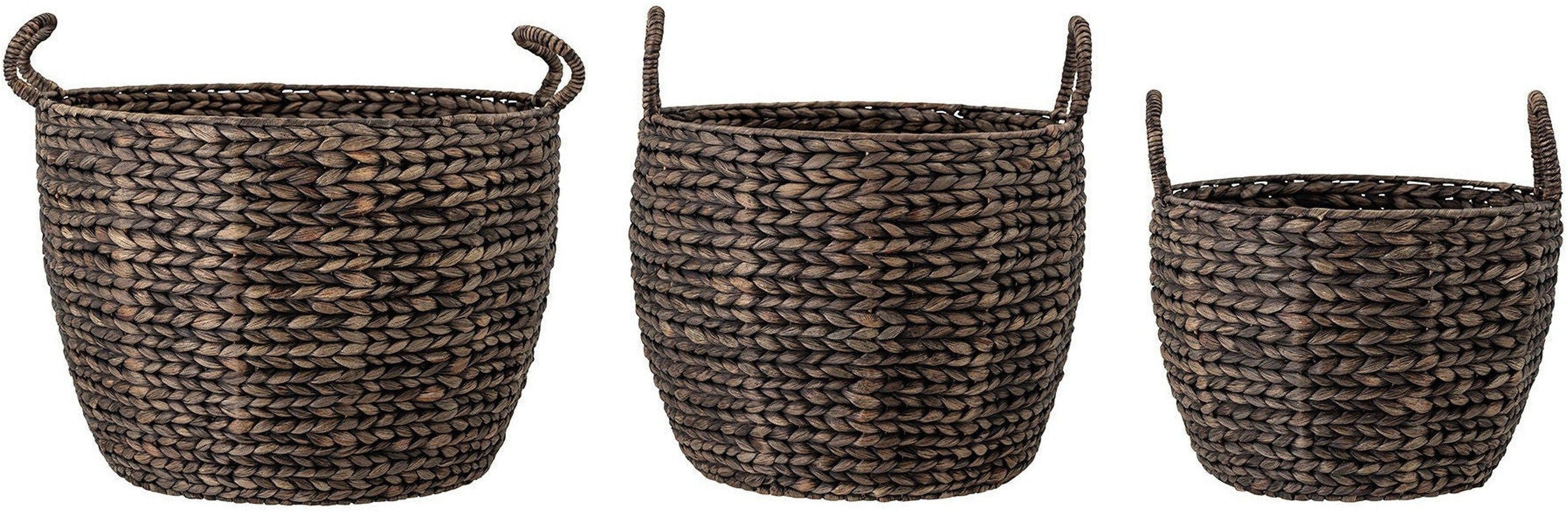 [product_category]-Creative Collection Nael Basket, Brown, Water Hyacinth-Creative Collection-5711173273096-82050313-BLO-1