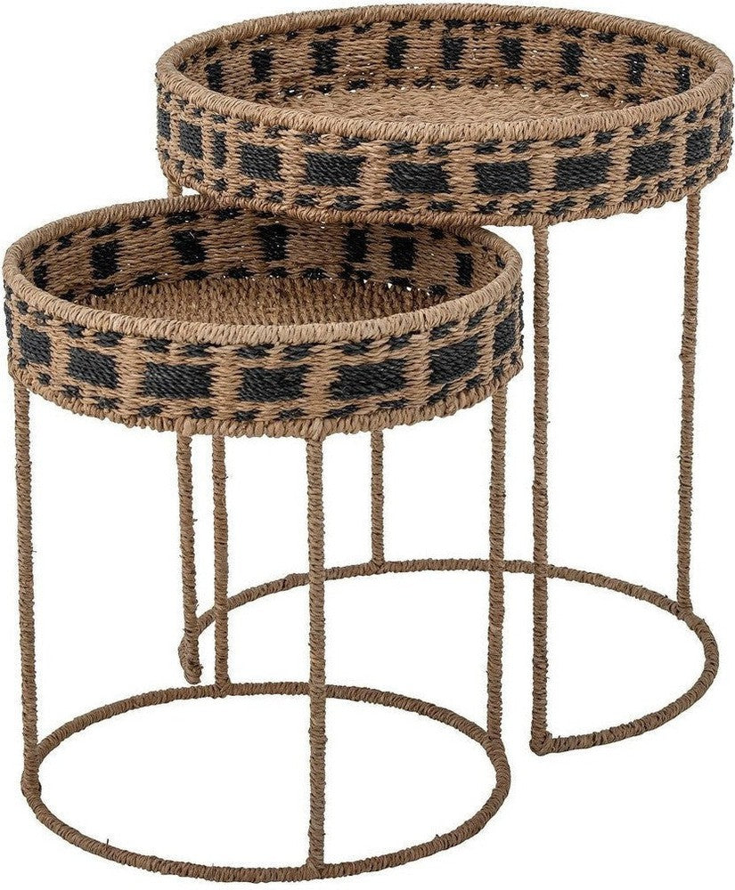 [product_category]-Creative Collection Nore Tray Table, Brown, Bankuan Grass-Creative Collection-5711173289240-82053633-BLO-1