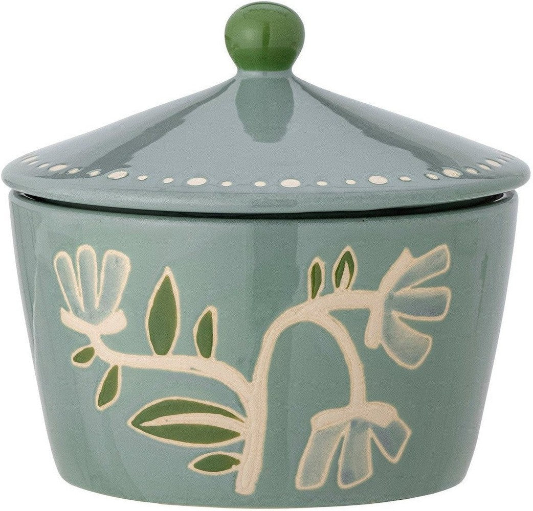 [product_category]-Creative Collection Tangier Jar w/Lid, Green, Stoneware-Creative Collection-5711173321971-82060879-BLO-1