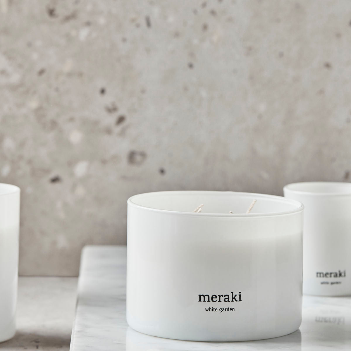 Meraki Scented candle, White garden