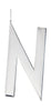 Design Letters Brev för initialt halsband 30 mm silver, n