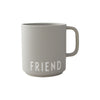 Design Letters Favoritkopp med Hank Friend, Gray