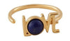 Design Letters Great Love Ring 18K Guldbelagt, Lapis Lazuli Blå