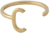 Design Letters LITERATION A-Z, 18K GOLD PLATED, C