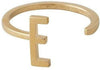 Design Letters LITERATION A-Z, 18K GOLD PLATED, E