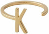 Design Letters LITERATION A-Z, 18K GOLD PLATED, K