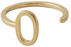 Design Letters LITERATION A-Z, 18K GOLD PLATED, O