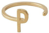 Design Letters LITERATION A-Z, 18K GOLD PLATED, P