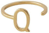 Design Letters LITERATION A-Z, 18K GOLD PLATED, Q