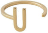 Design Letters LITERATION A-Z, 18K GOLD PLATED, U