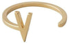 Design Letters LITERATION A-Z, 18K GOLD PLATED, V