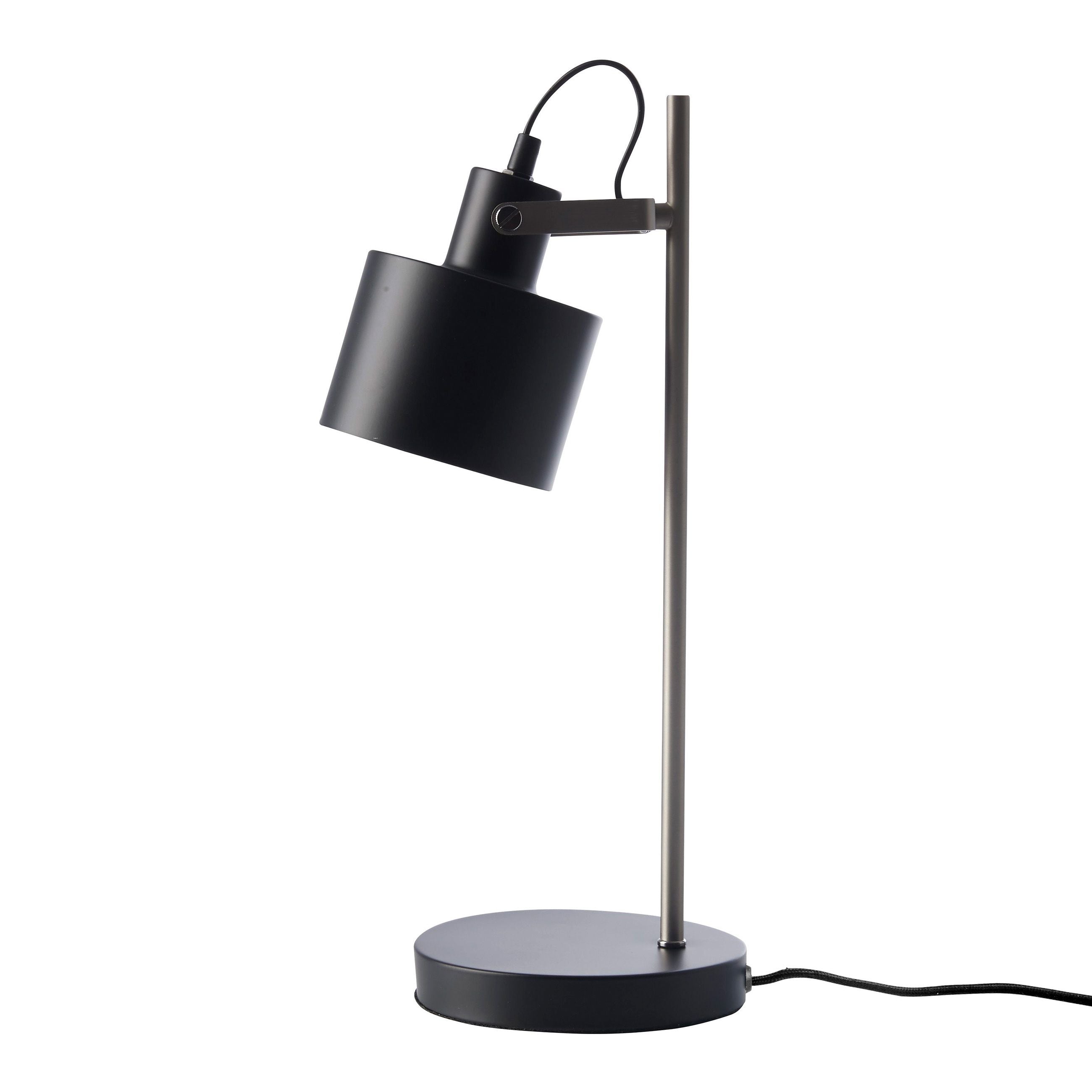 [product_category]-Dyberg Larsen Ocean Table Lamp, Black/Steel-Dyberg Larsen-5704709070467-7046-DYB-1