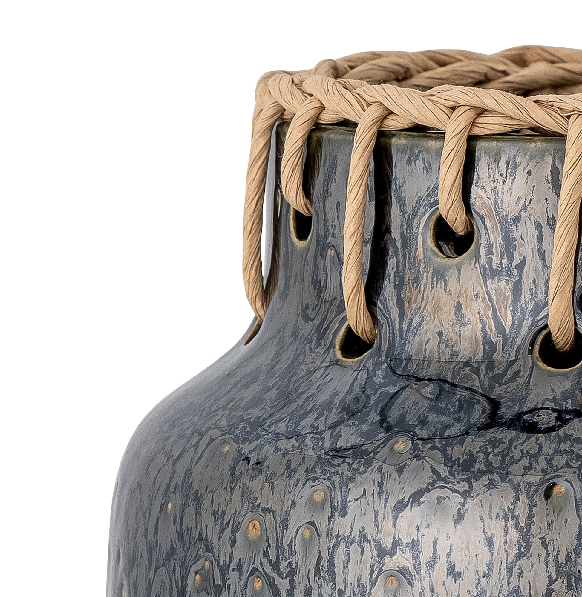 Bloomingville Janel Vase, Black, Ceramic
