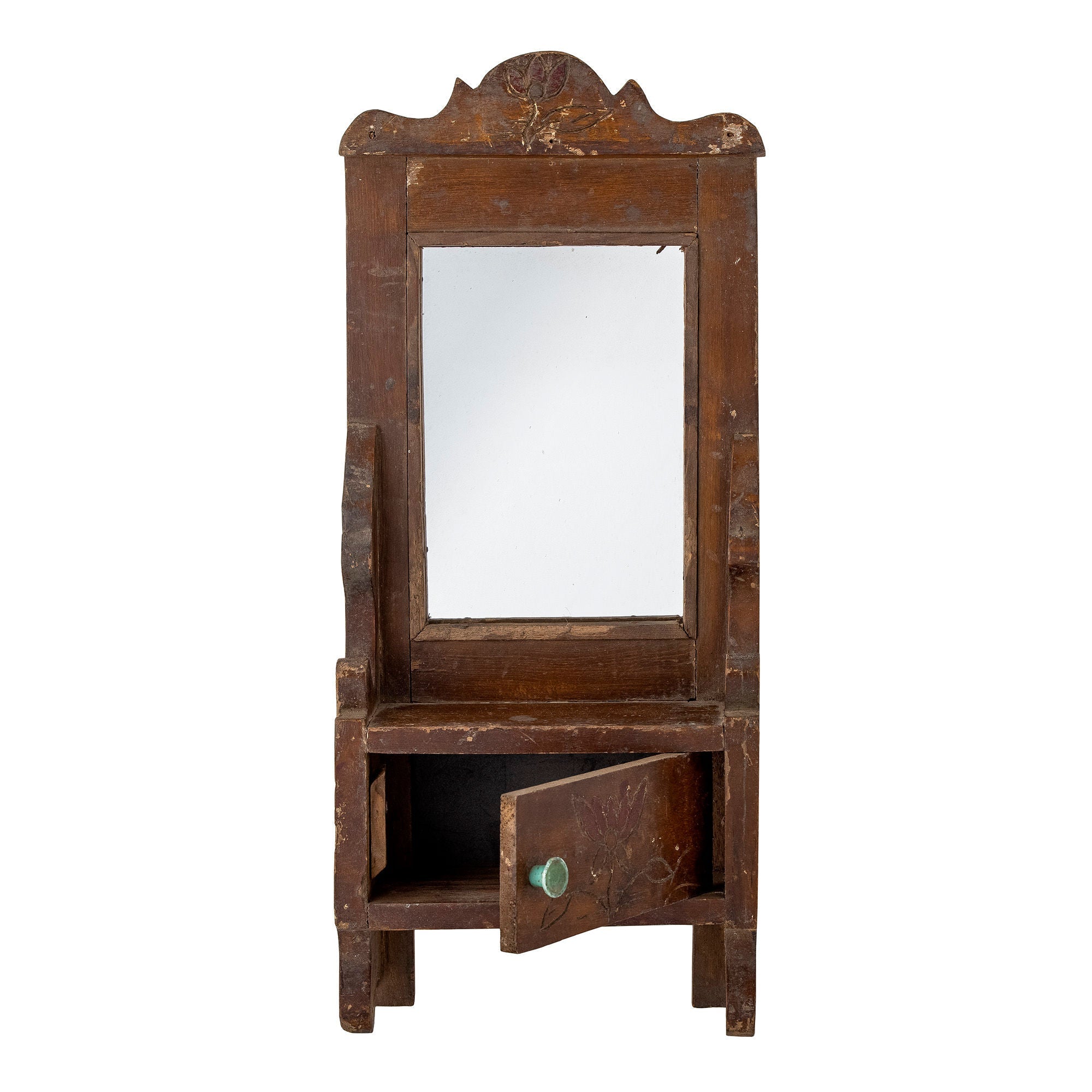 Creative Collection Sehar Mirror w/Shelf, Brown, Reclaimed Wood