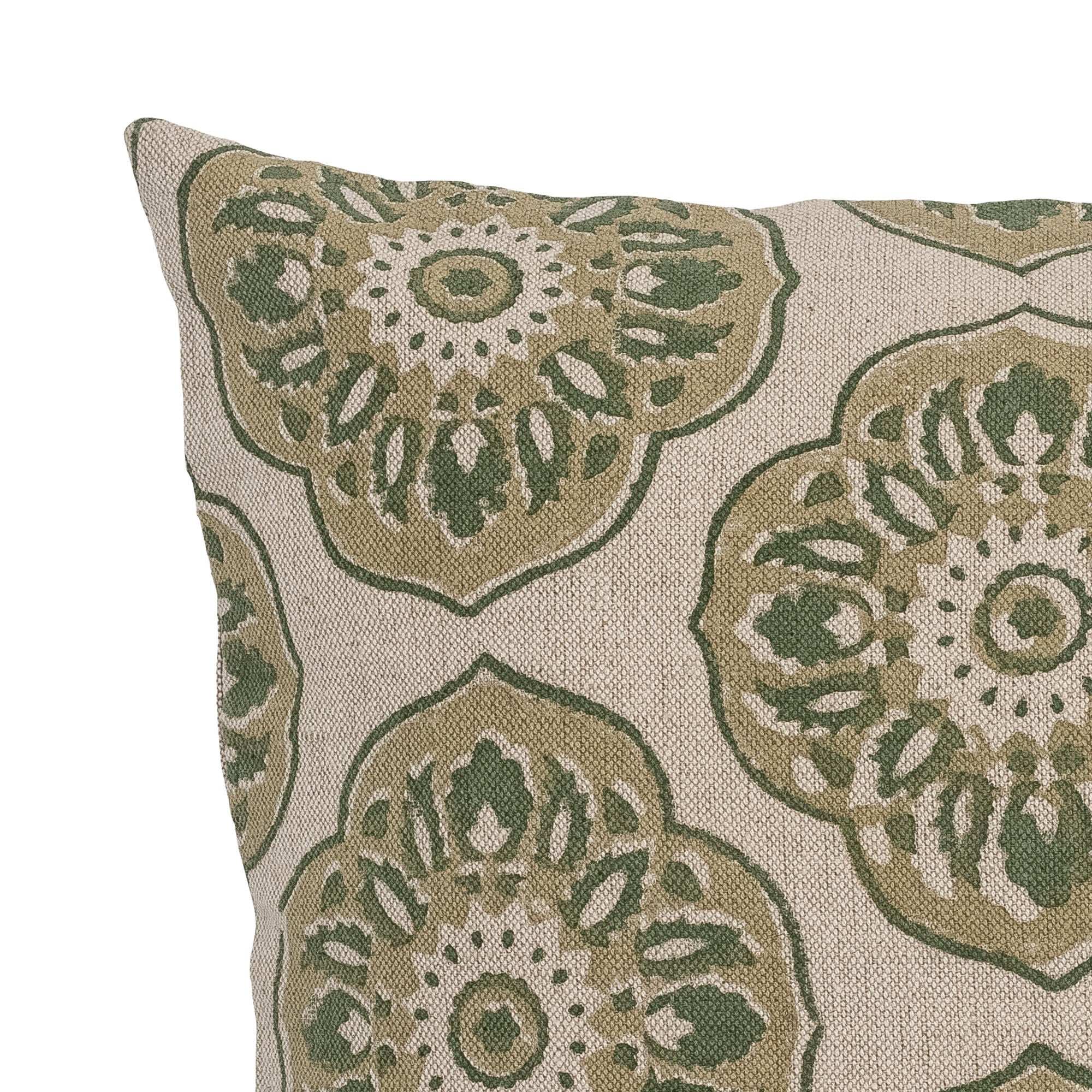 Creative Collection Nicolina Cushion, Green, Linen