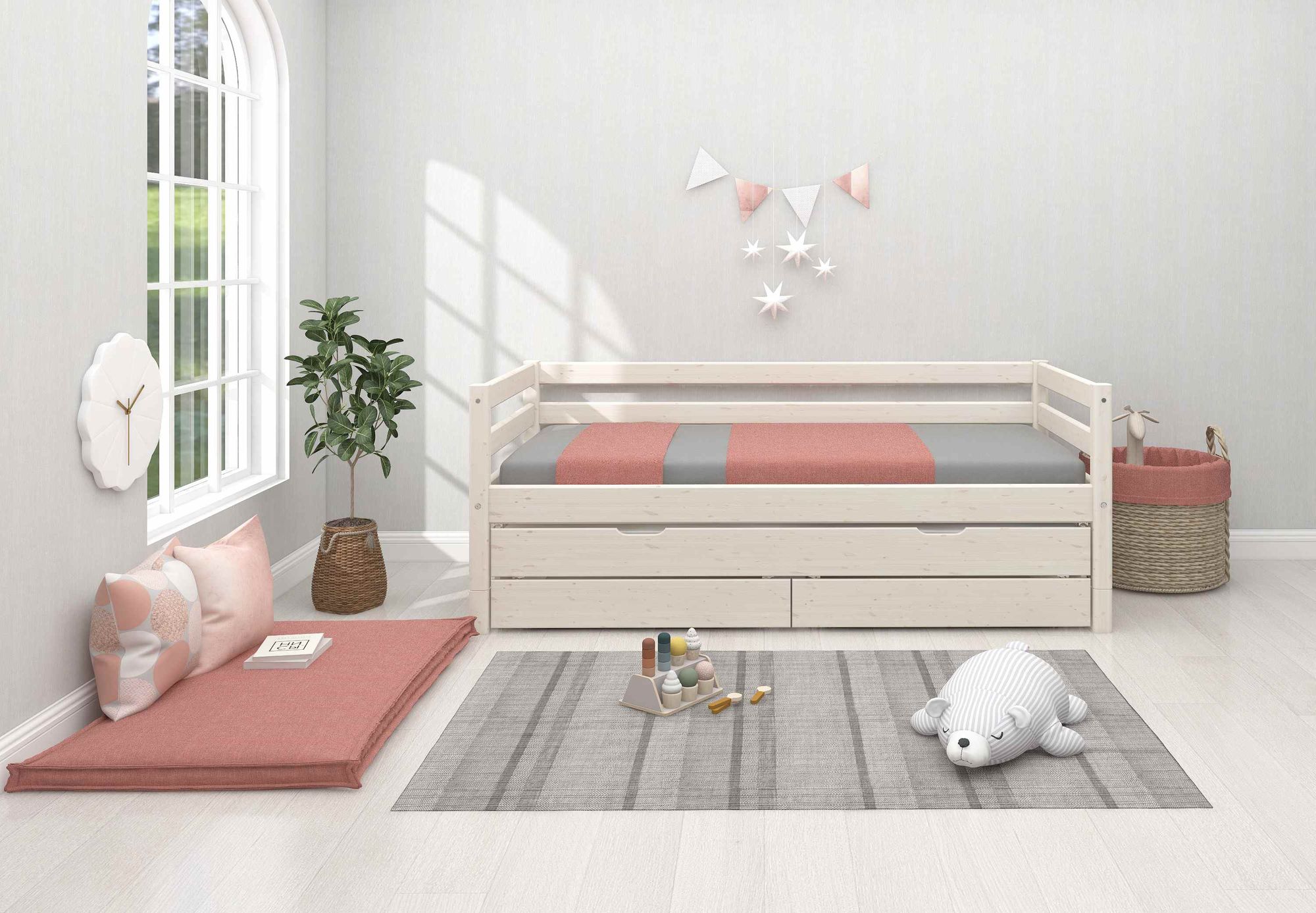 FLEXA Daybed with trundle pullout bed