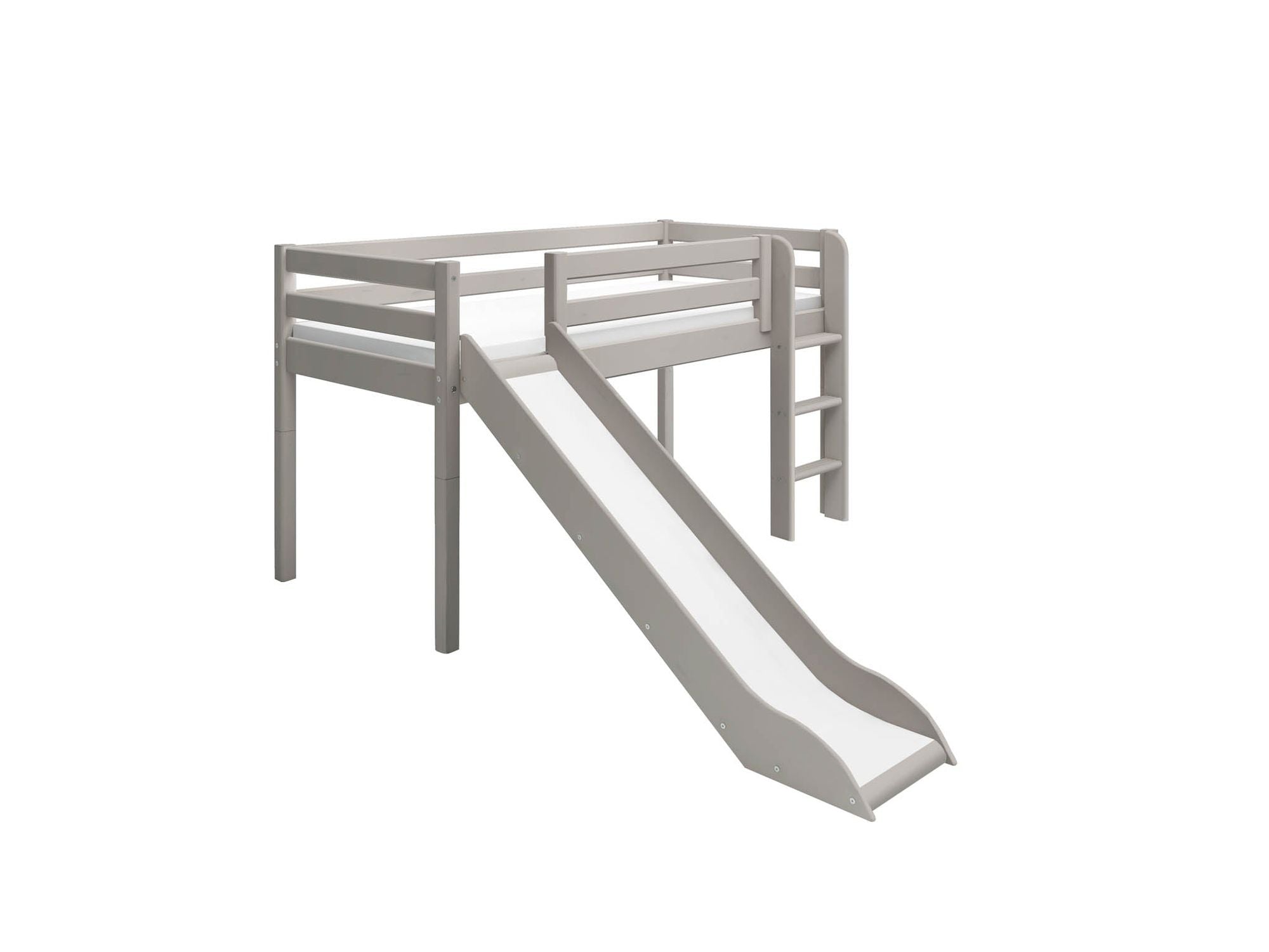FLEXA Mid-high bed w. straight ladder and slide