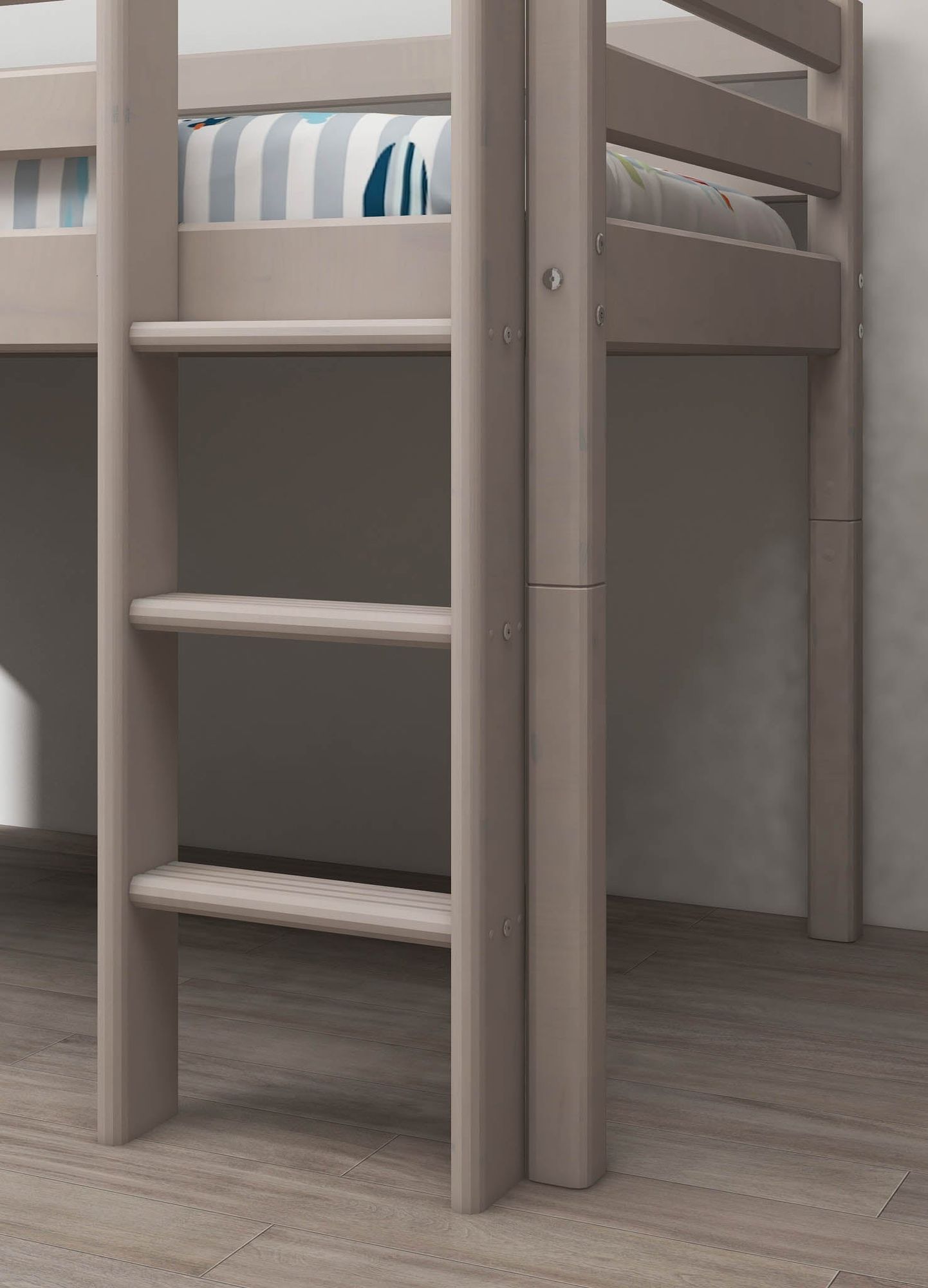 FLEXA Mid-high bed w. straight ladder