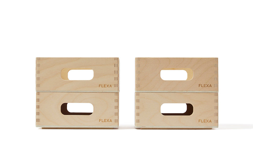 FLEXA Wooden Storage Box Set