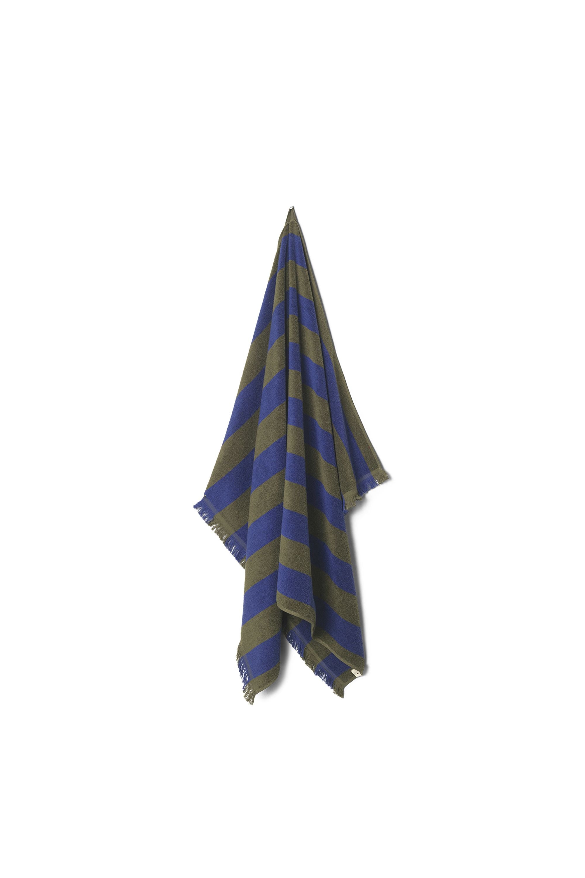 [product_category]-Ferm Living Alee Beach Towel, Olive/Bright Blue-Ferm Living-5704723302223-1104267256-FER-2